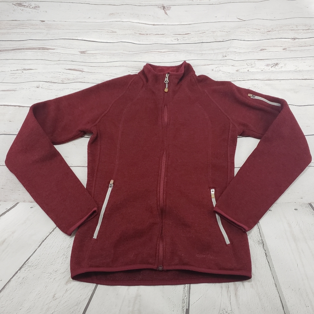 Eddie Bauer Jacket Size Small Full Zip Up Fleece - Picture 1 of 6